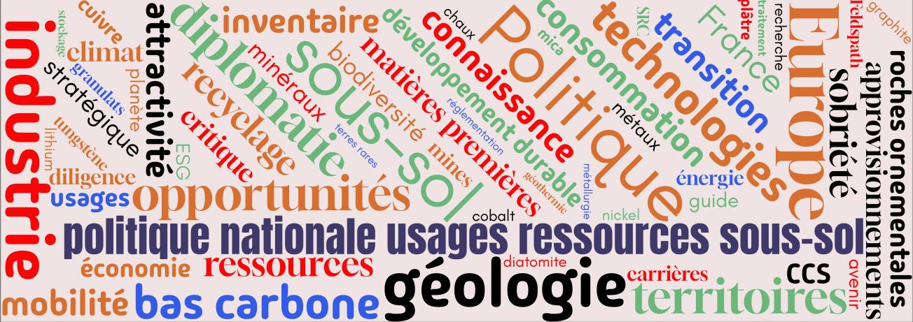 politique nationale usages ressources sous-sol