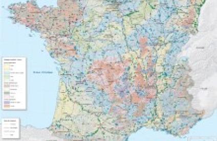 La nouvelle carte des carrières de France en 2020 © BRGM