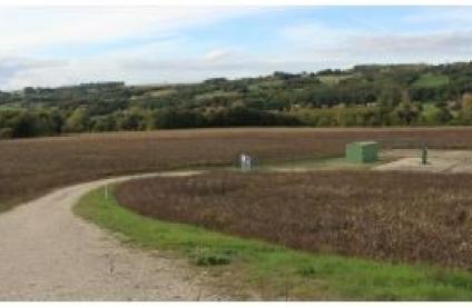 Plateforme de forage en cours d’exploitation