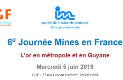 6e édition de la "Journée Mines en France" le 5 juin 2019