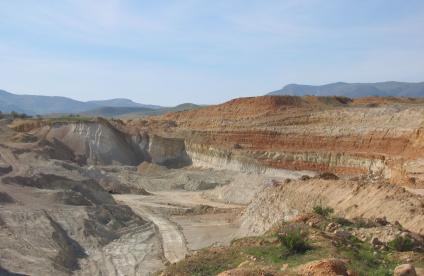 Gisement de rhyolite en Algérie