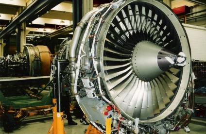 Turboréacteur CFM56 contenant du rhénium © Michael Krahe, Wikipédia