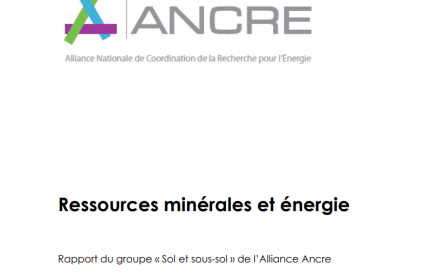 Energie et ressources minérales : l’interdépendance analysée par ANCRE
