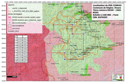 Consultation sur la demande de permis exclusif de recherches dit « Permis Conrad » (Guyane) Entreprise unipersonnelle Phénix