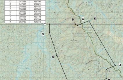 Demande de PER Montagne Maripa