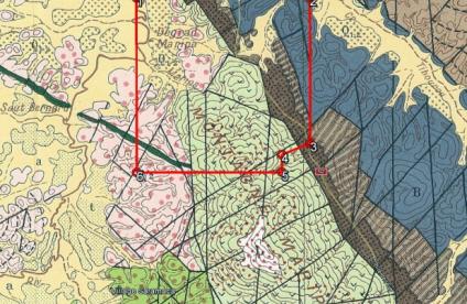 Carte géologique du PER "Maripa"