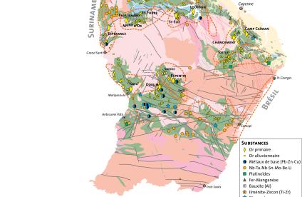 Potentiel minier de la Guyane (BRGM)