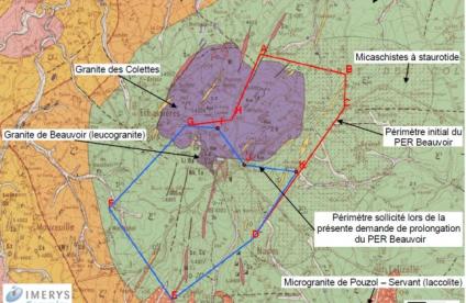 Octroi de la prolongation du permis dit « de Beauvoir » (Allier, Puy-de-Dôme) à la Société Imerys Ceramics France