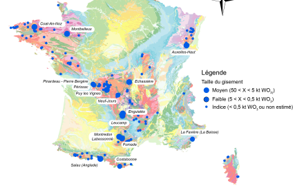 Le tungstène en France métropolitaine : gîtes et indices