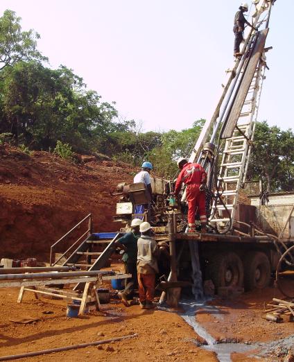 Sondage carotté d'exploration (Guinée)