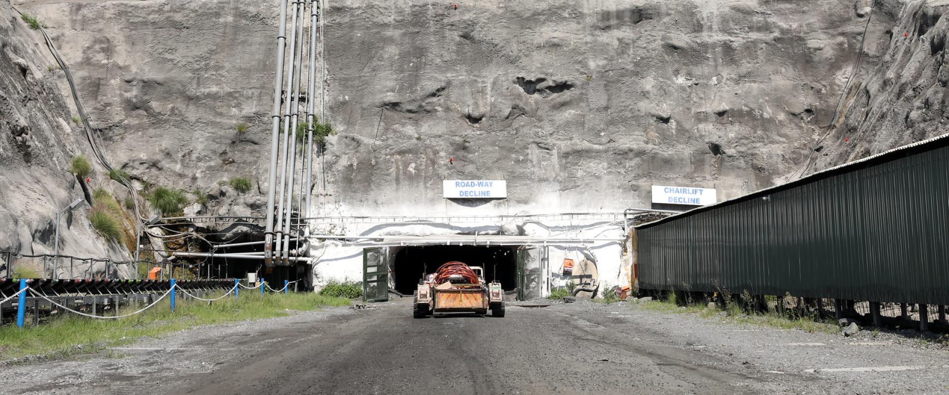 Entrée de la mine de Kroondal en Afrique du Sud