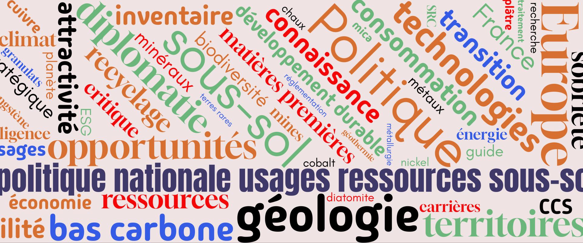 politique nationale usages ressources sous-sol