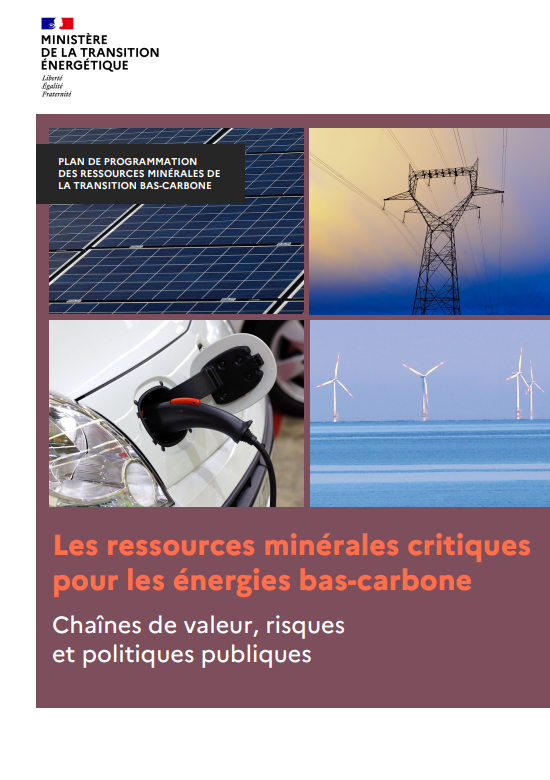 Les ressources minérales critiques pour les énergies bas-carbone